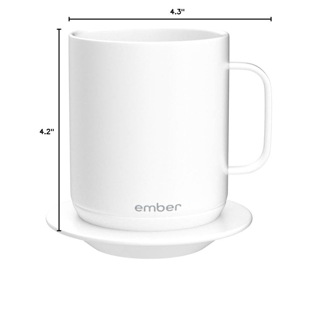White 10 Ounce Temperature Control Smart Mug F986819