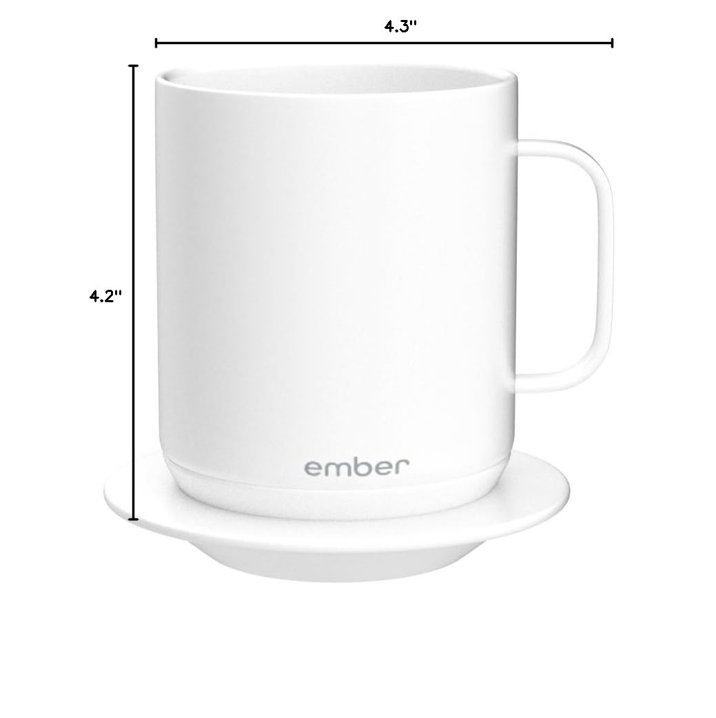 White 10 Ounce Temperature Control Smart Mug F986819