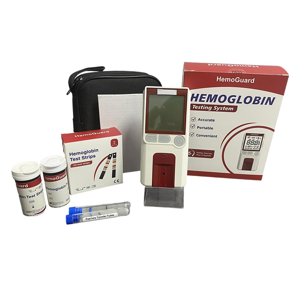 Hemoglobin Test Meter Kit with 25 Strips and 25 Capillary Tubes T57008