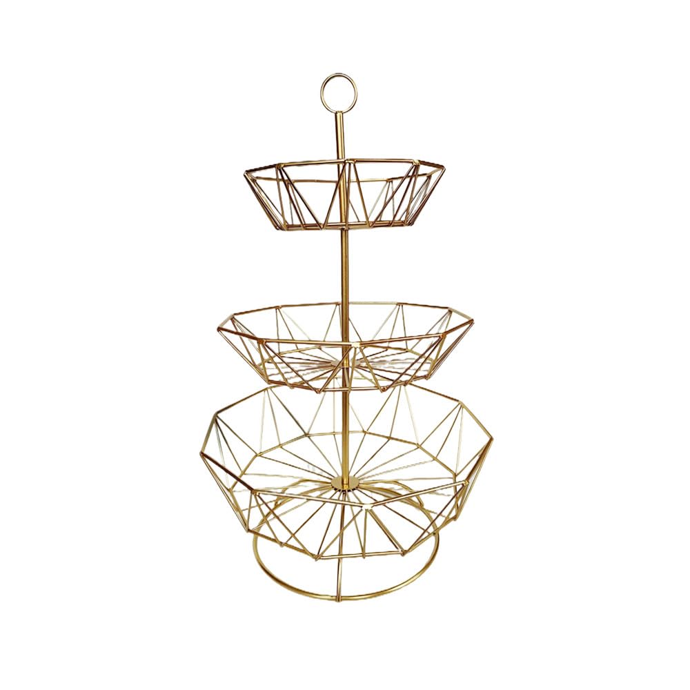 3 Tier Metal Wire Fruit Basket Stand V6592