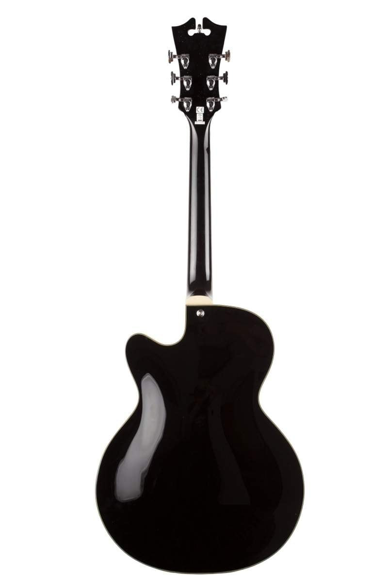 Black Archtop Hollowbody Electric Guitar H513