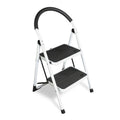 2 Step Folding Lightweight Step Stool with Anti-Slip Pedal 400 lbs Capacity Y212411