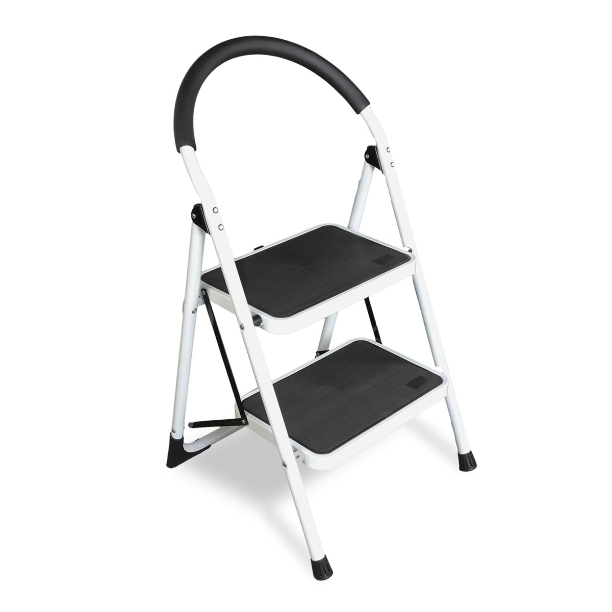 2 Step Folding Lightweight Step Stool with Anti-Slip Pedal 400 lbs Capacity Y212411