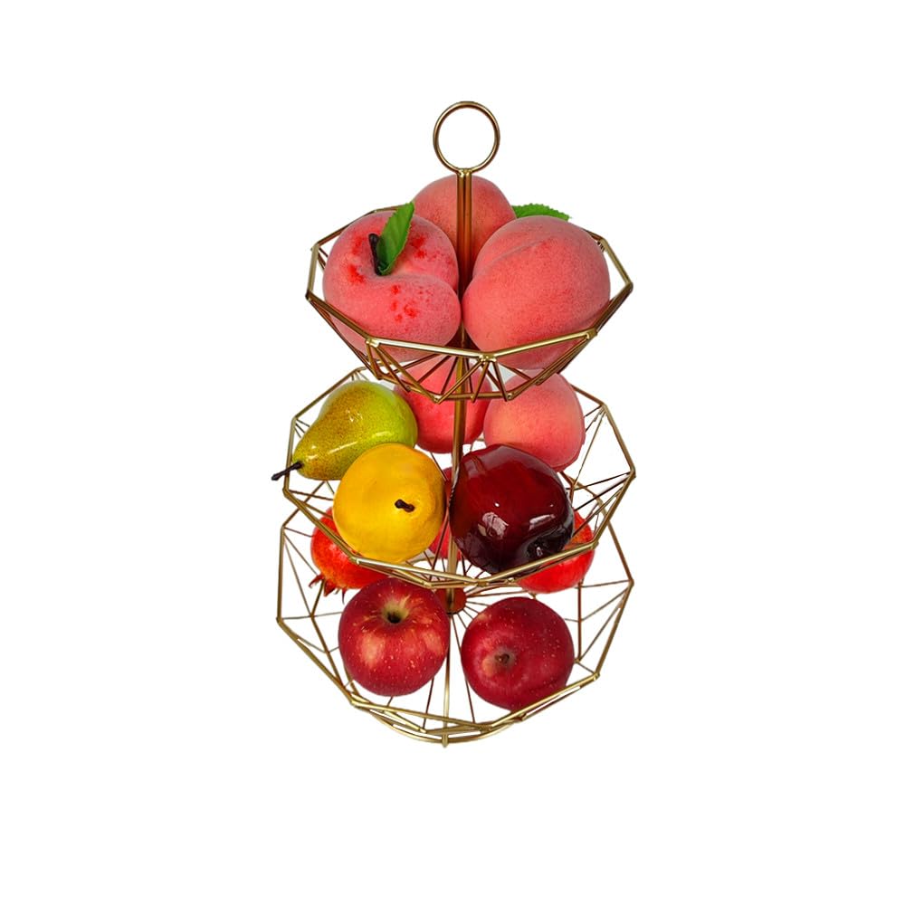 3 Tier Metal Wire Fruit Basket Stand V6592