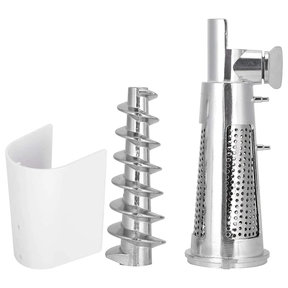 Meat Grinder Attachment for Mixers, White & Silver G4449