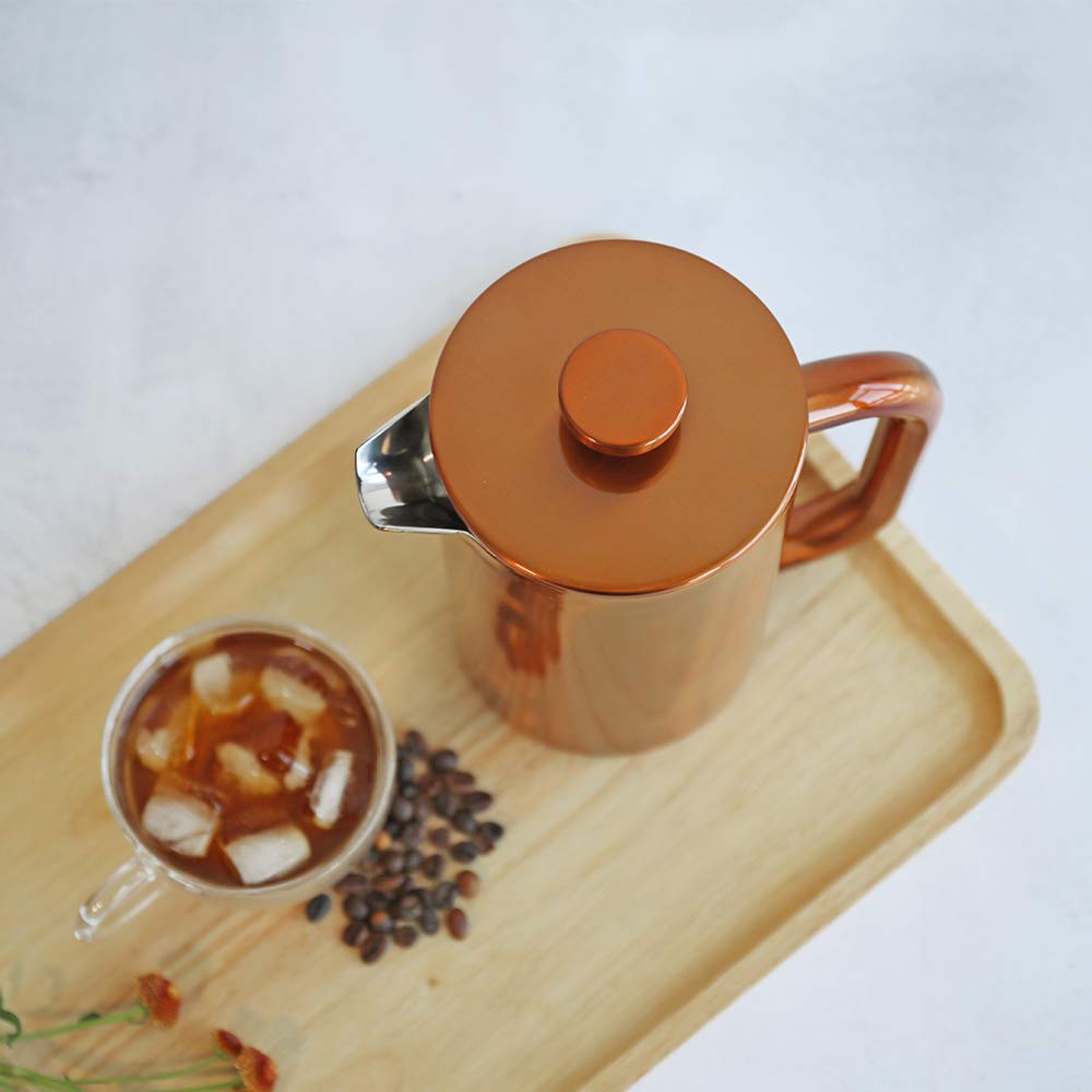 8 Cup Double Wall Insulated Stainless Steel French Coffee Press W8827