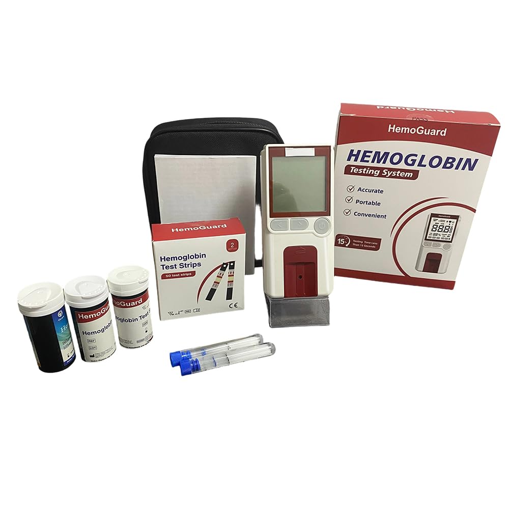 Hemoglobin Test Meter Kit with 25 Strips and 25 Capillary Tubes T57008