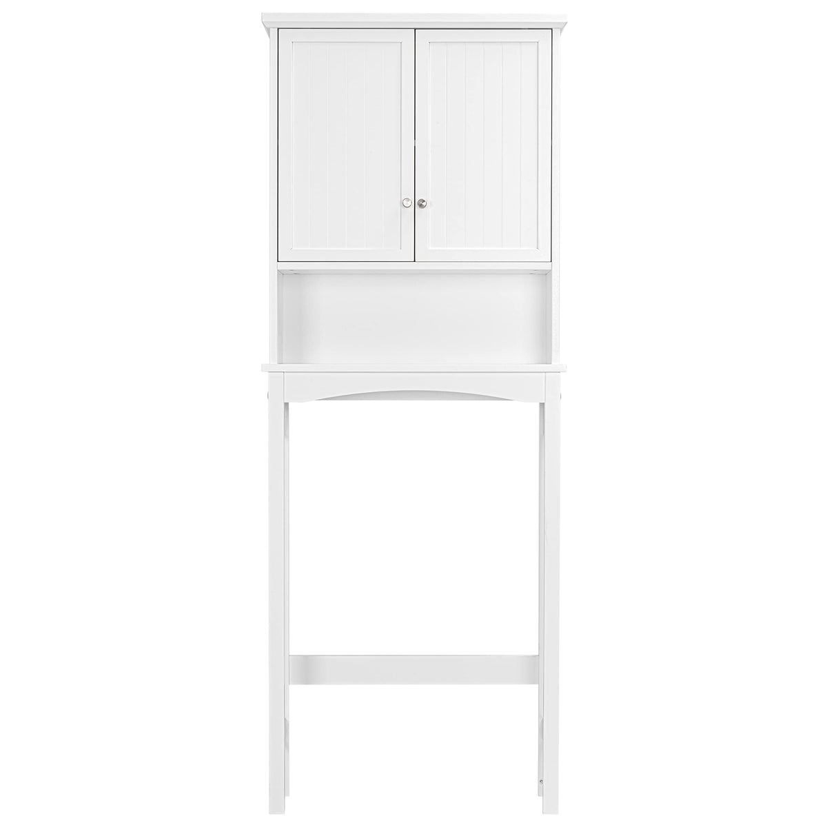 Over the Toilet Storage Cabinet with Doors, Adjustable Shelf, White A37156
