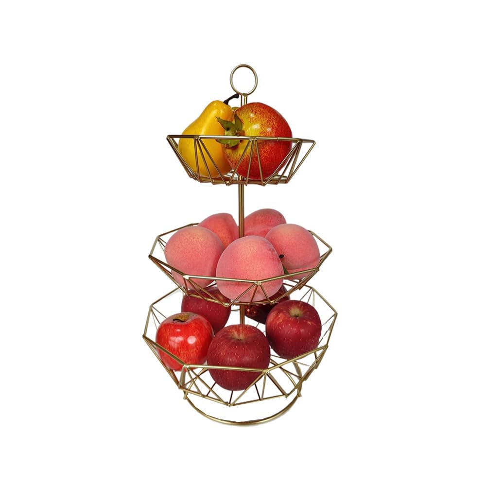 3 Tier Metal Wire Fruit Basket Stand V6592