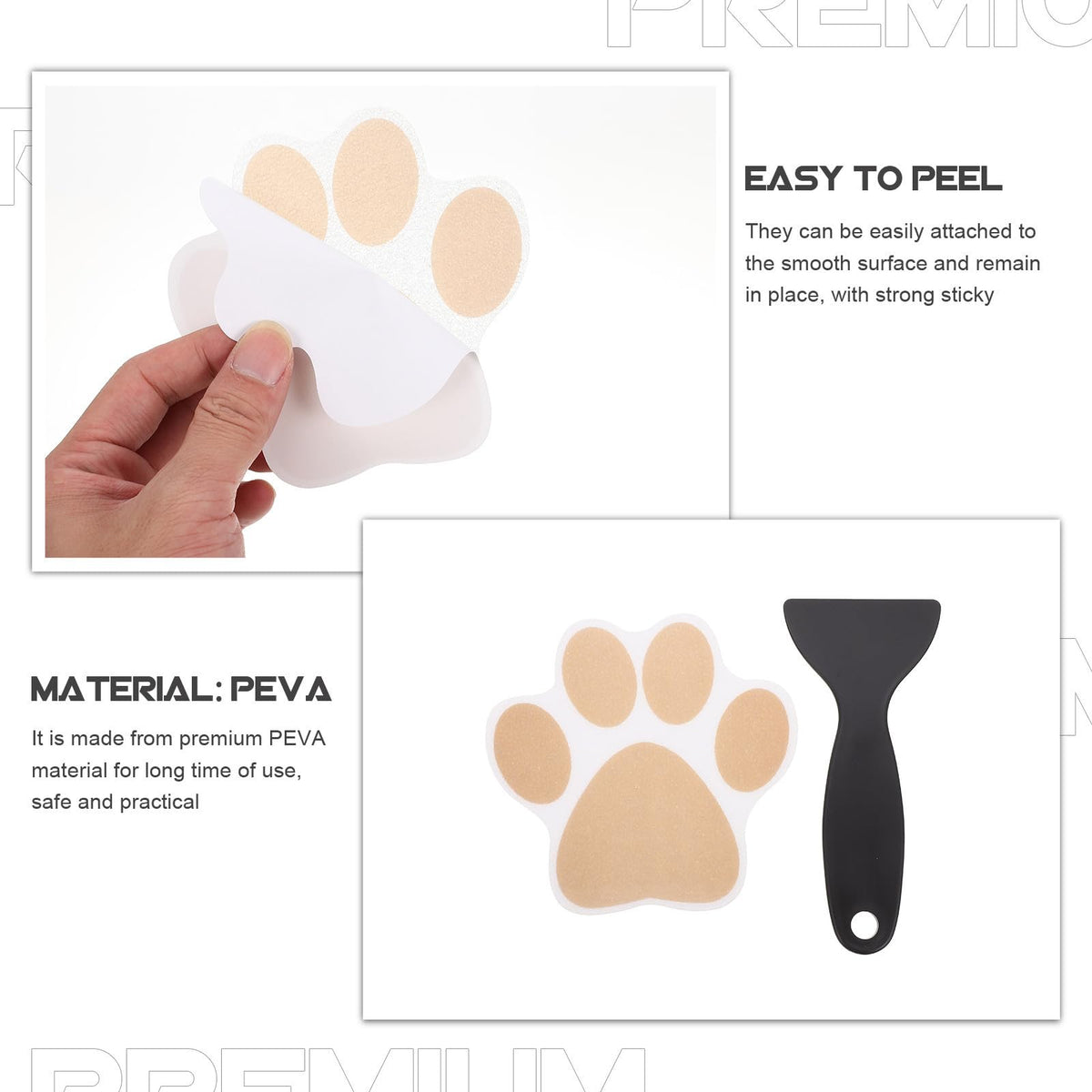 Gold Dog Paw Bathtub Sticker 20 Pack V15312