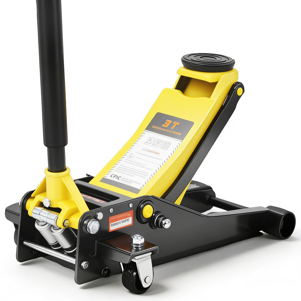 3 Ton Hydraulic Floor Jack Heavy Duty Steel Dual Piston Quick Lift Pump A7690