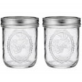 16 oz Wide Mouth Mason Jars with Lids and Bands, 2 Pack R53626
