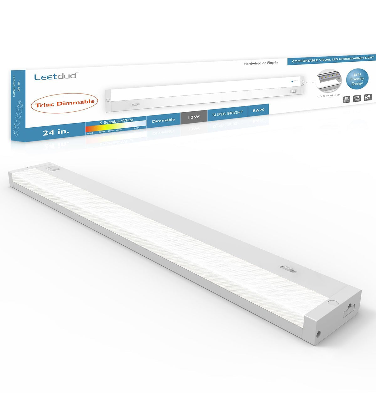 24 Inch 12W Dimmable LED Under Cabinet Lighting L38834