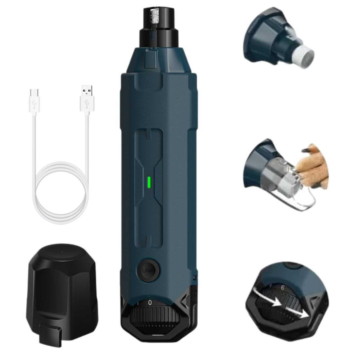 Dog Nail Grinder with 3 Ports, 2 Speeds R15178