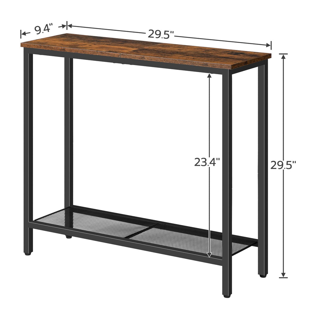 29.5" Narrow 2 Tier Console Table W83002
