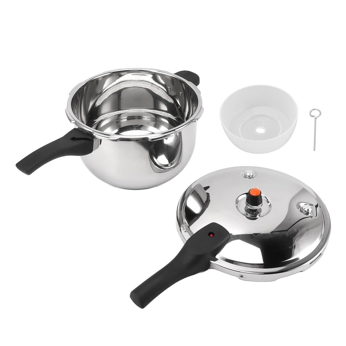 80KPA Stainless Steel Pressure Cooker with Safety Valve (3L) X474