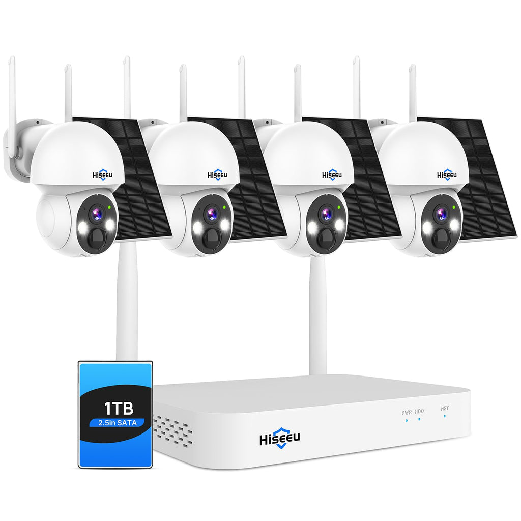 Solar Security Camera 4 Cam-Kit 4MP Wireless O432433