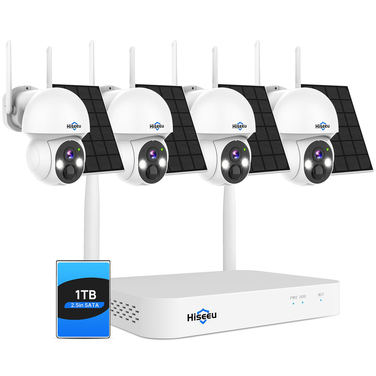 Solar Security Camera 4 Cam-Kit 4MP Wireless O432433