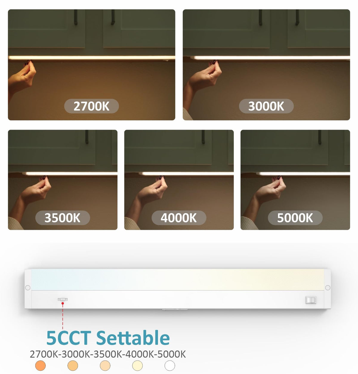24 Inch 12W Dimmable LED Under Cabinet Lighting L38834