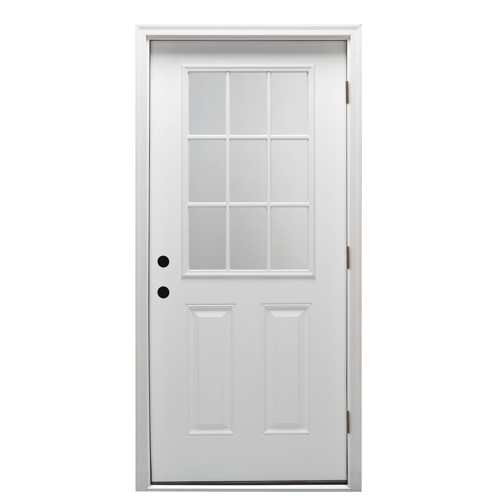 Steel Left Hand Outswing Prehung Door 32"x80" U323