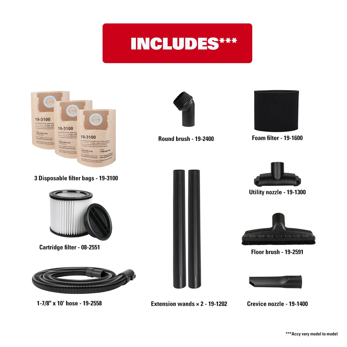 8 Gallon Stainless Steel Wet and Dry Shop Vacuum F573145