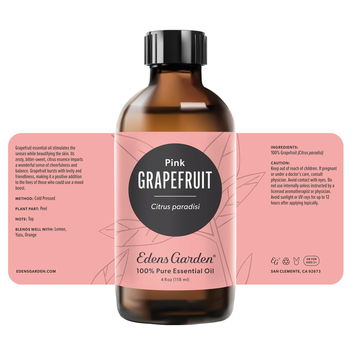 Grapefruit-Pink Essential Oil 118 ml (4 fl oz) K25355