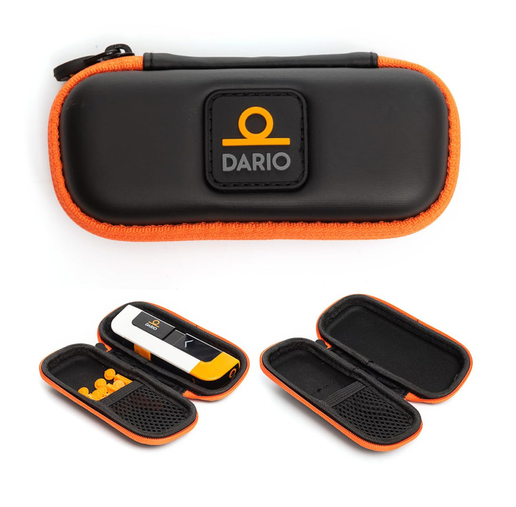 Black Diabetes Travel Case and 100 Sterile Lancets X460