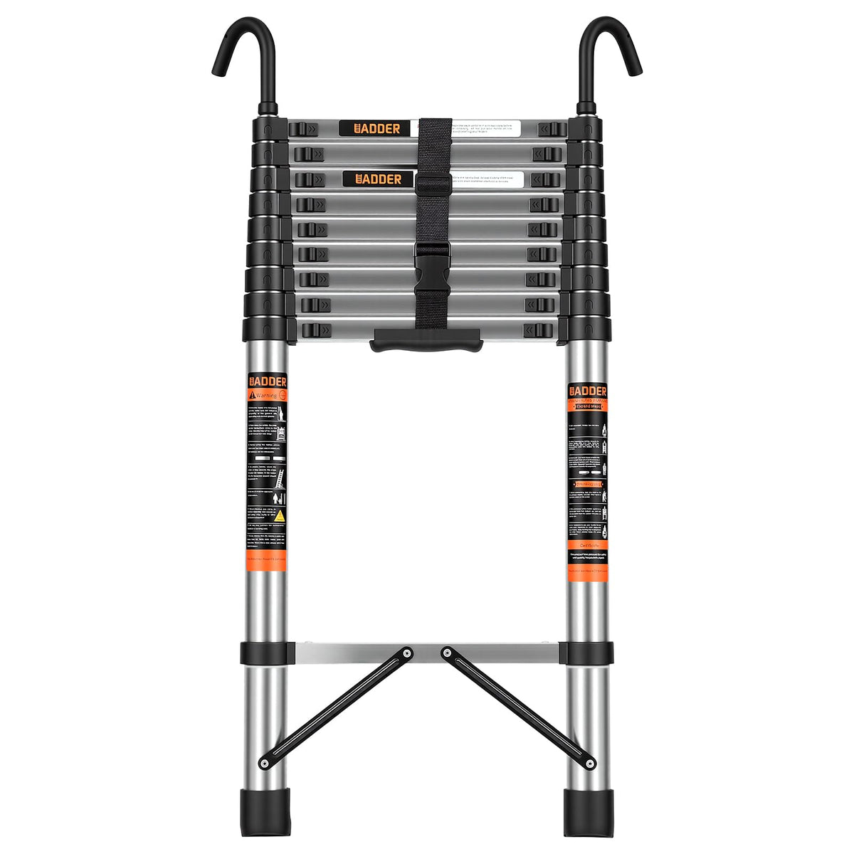 12.5 FT Telescoping Ladder with Hooks L9290