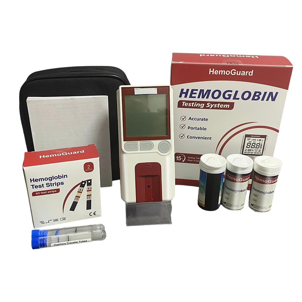 Hemoglobin Test Meter Kit with 25 Strips and 25 Capillary Tubes T57008