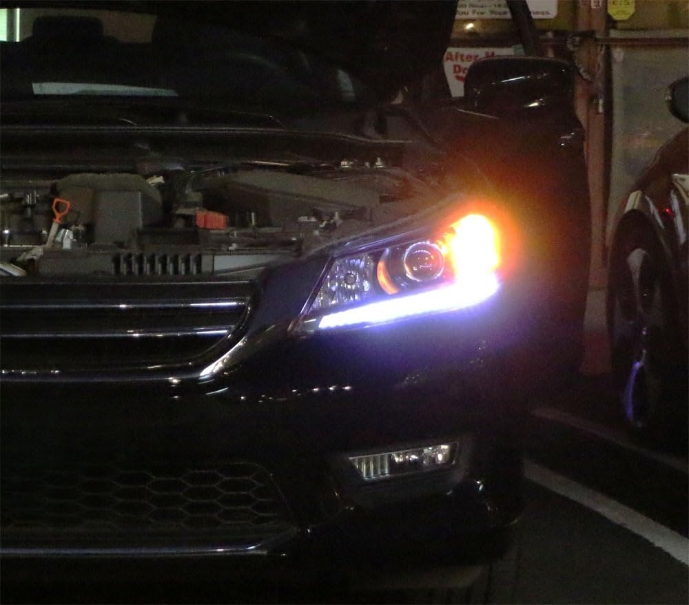 White LED Daytime Running Light Strip Z2587