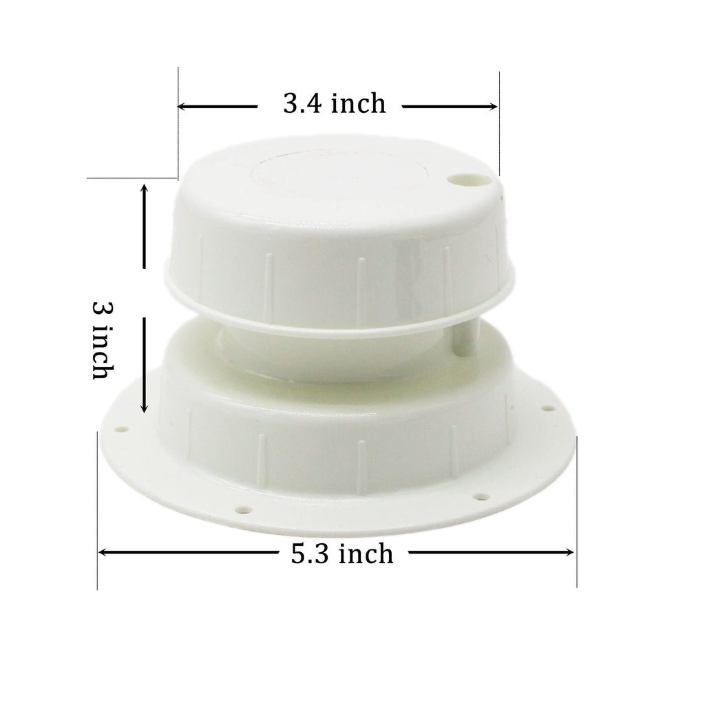 RV Plumbing Vent Cap White Plastic Z6579