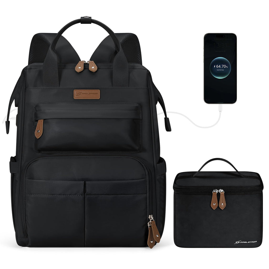 15.6-17.3" Laptop Backpack with Lunch Box V777265