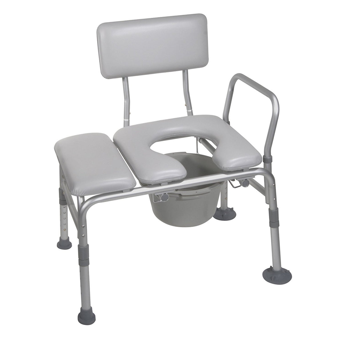 Gray Transfer Bench Commode Chair N738