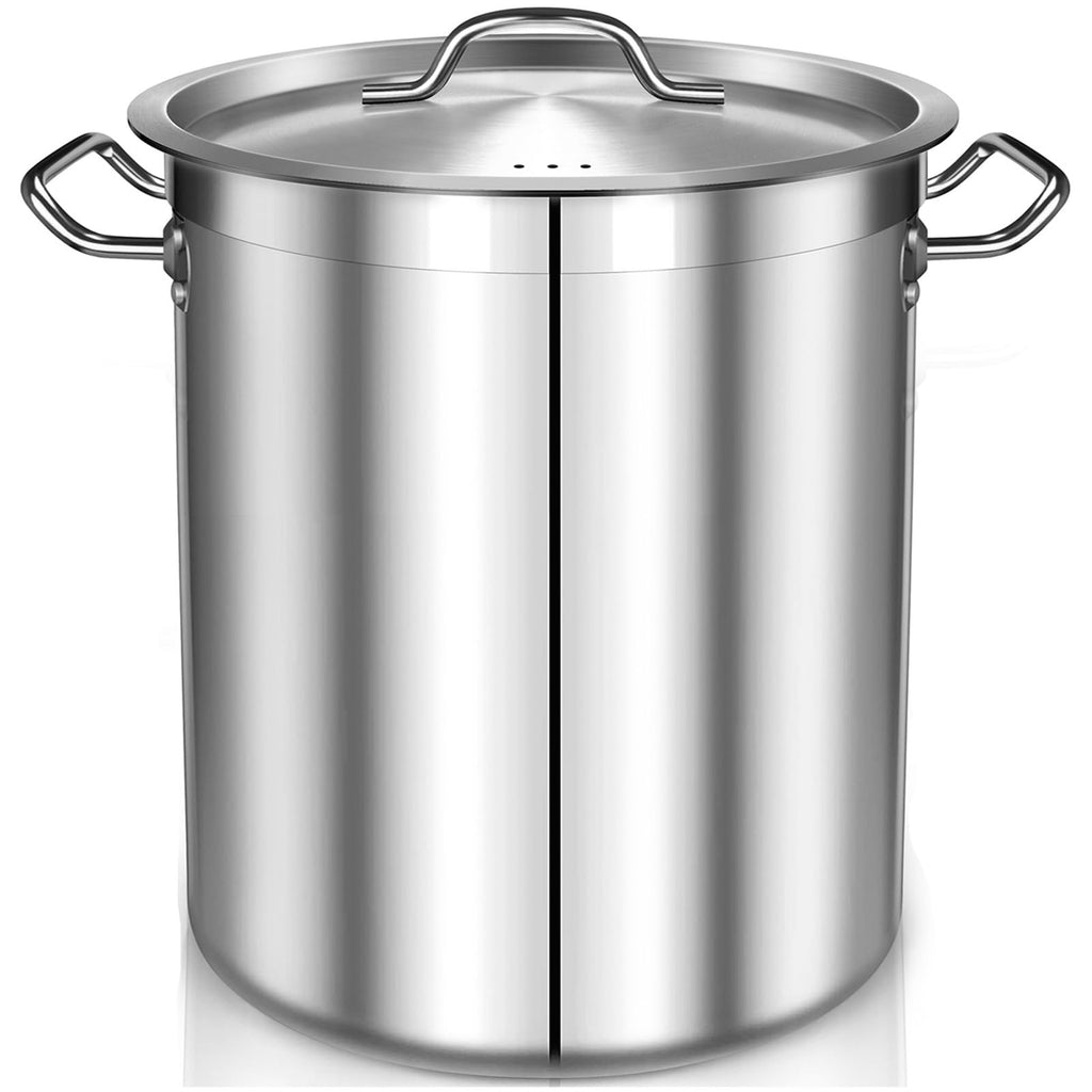 40 Quart Stainless Steel Stock Pot with Lid M55469