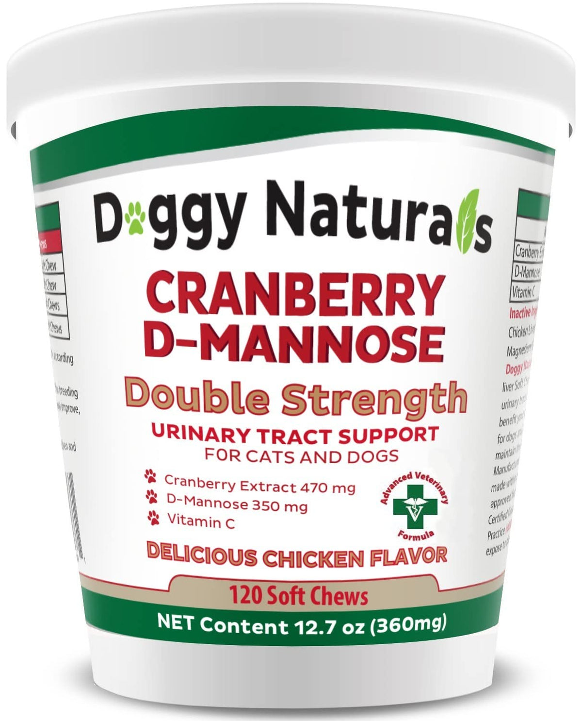 Cranberry D-Mannose Soft Chew 11.4 oz 120 Count P6508