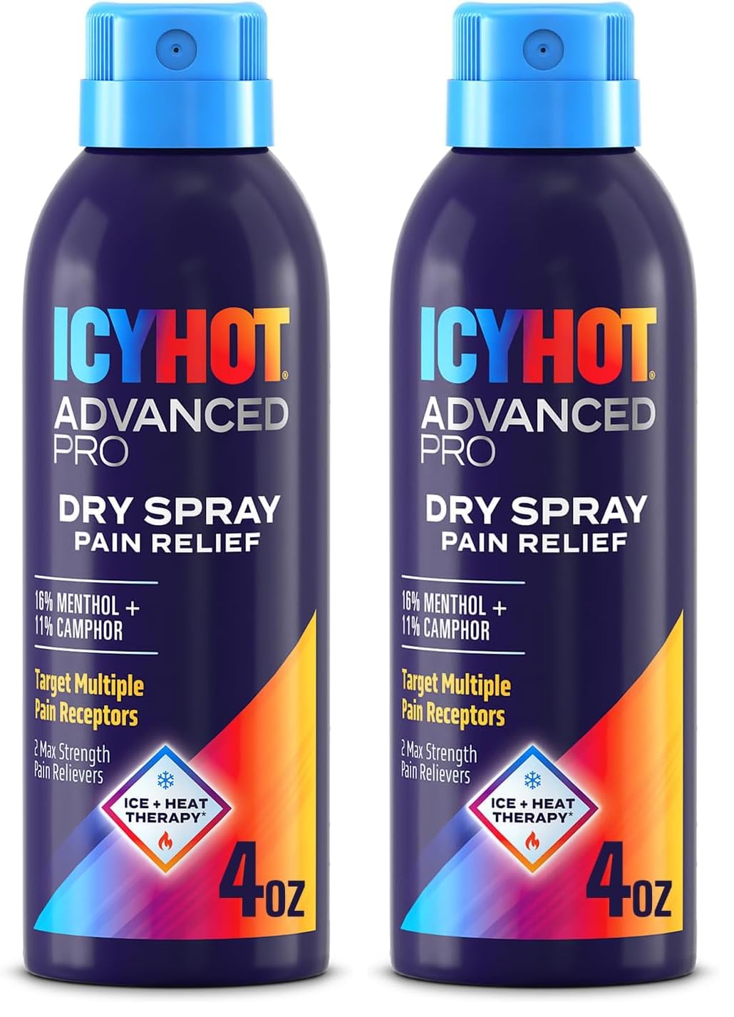 Pain Relief Dry Spray 4 oz with Menthol & Camphor Pack of 2 P319