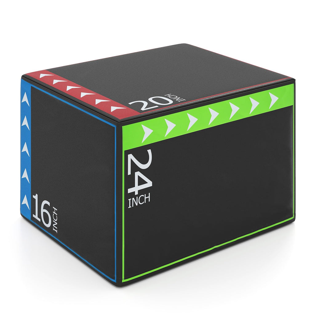 3-in-1 Foam Plyometric Jump Box with Non-Slip Cover U9692