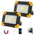 2-Pack Magnetic LED Work Lights USB Rechargeable 40W Z3059