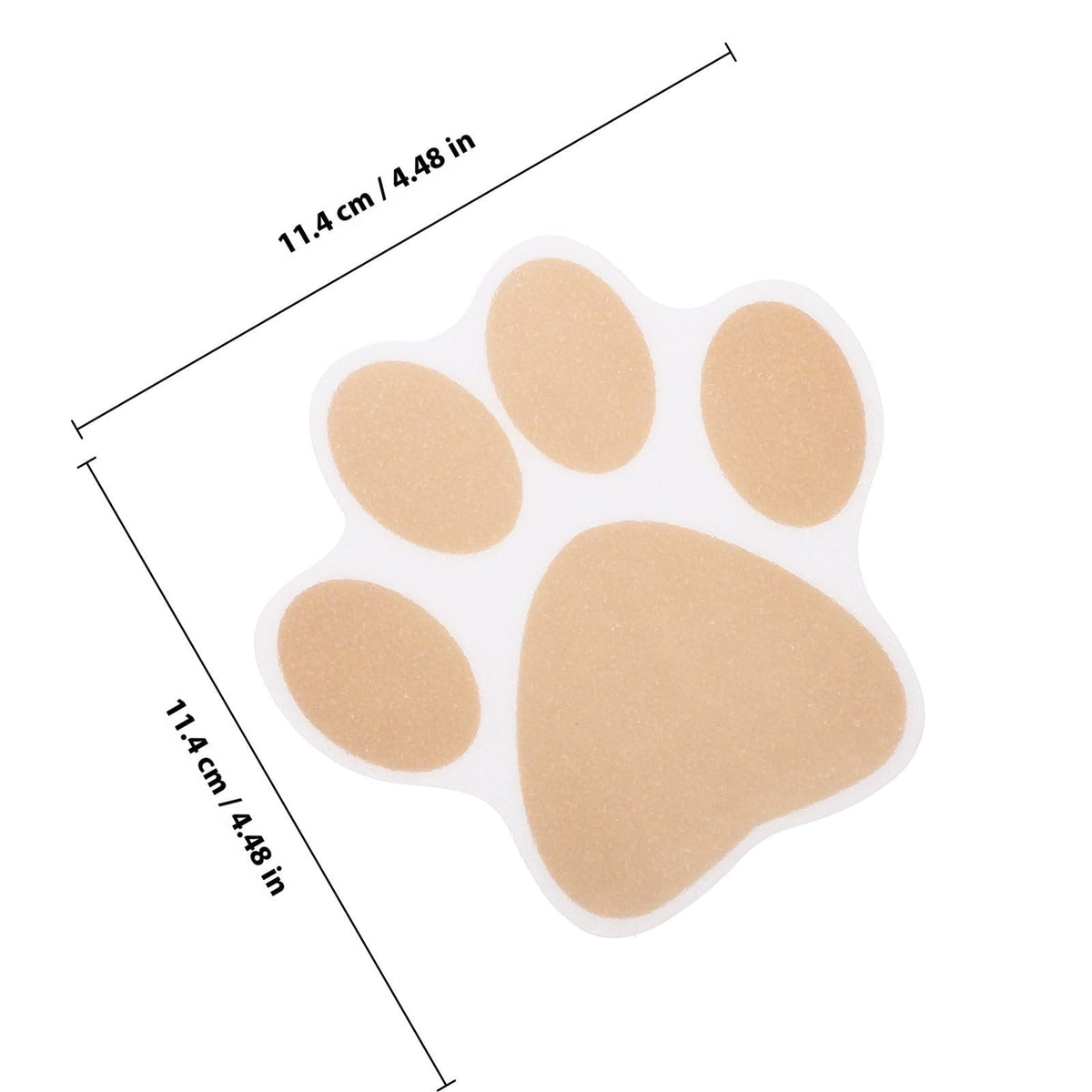 Gold Dog Paw Bathtub Sticker 20 Pack V15312