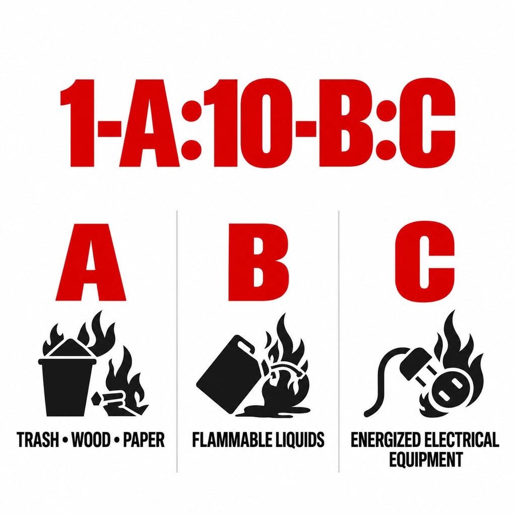 2.5 lb ABC Dry Chemical Fire Extinguishers 6-Pack I368729