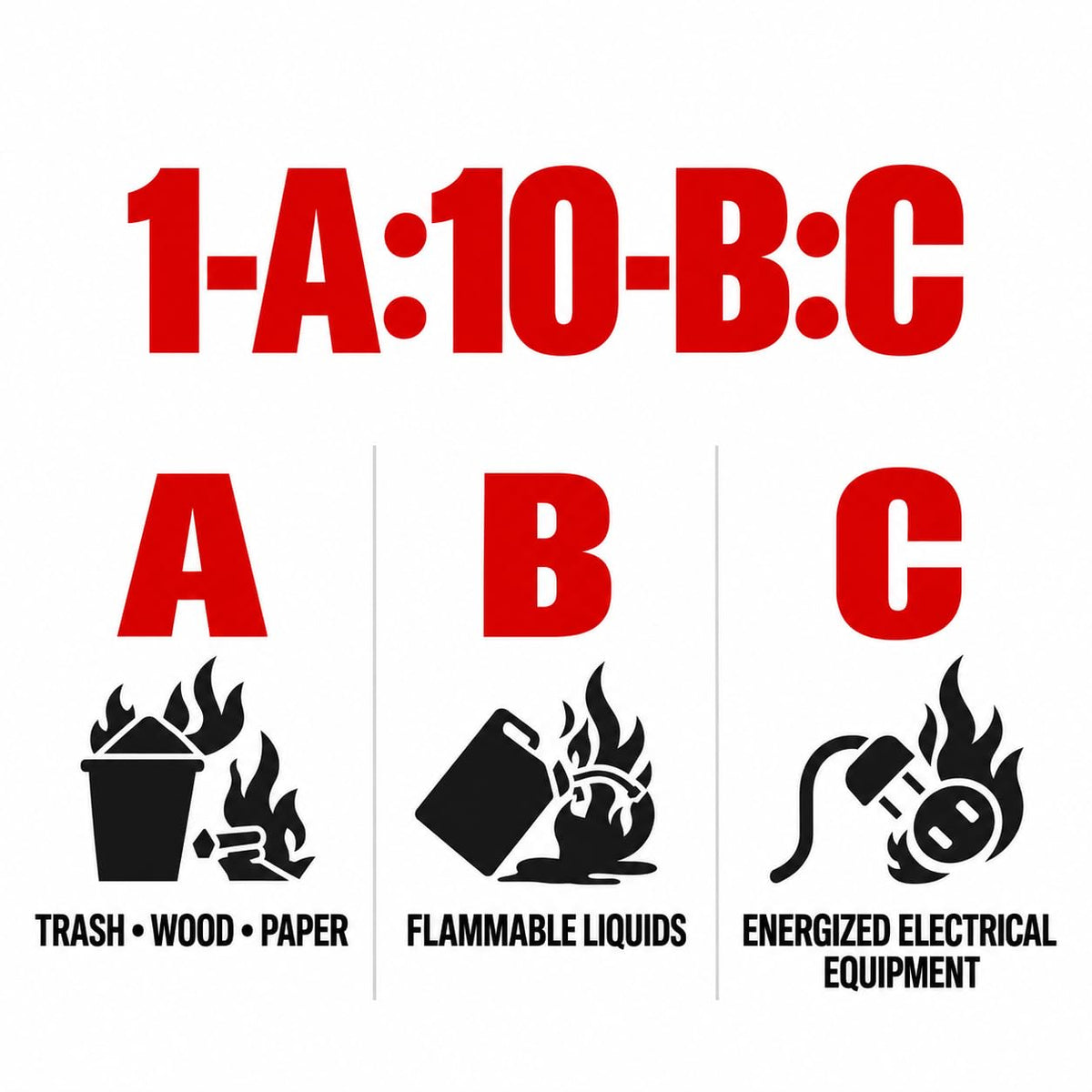 2.5 lb ABC Dry Chemical Fire Extinguishers 6-Pack I368729