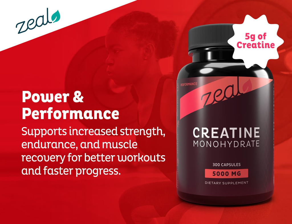Micronized Creatine Monohydrate 5000mg 300 Capsules W6181