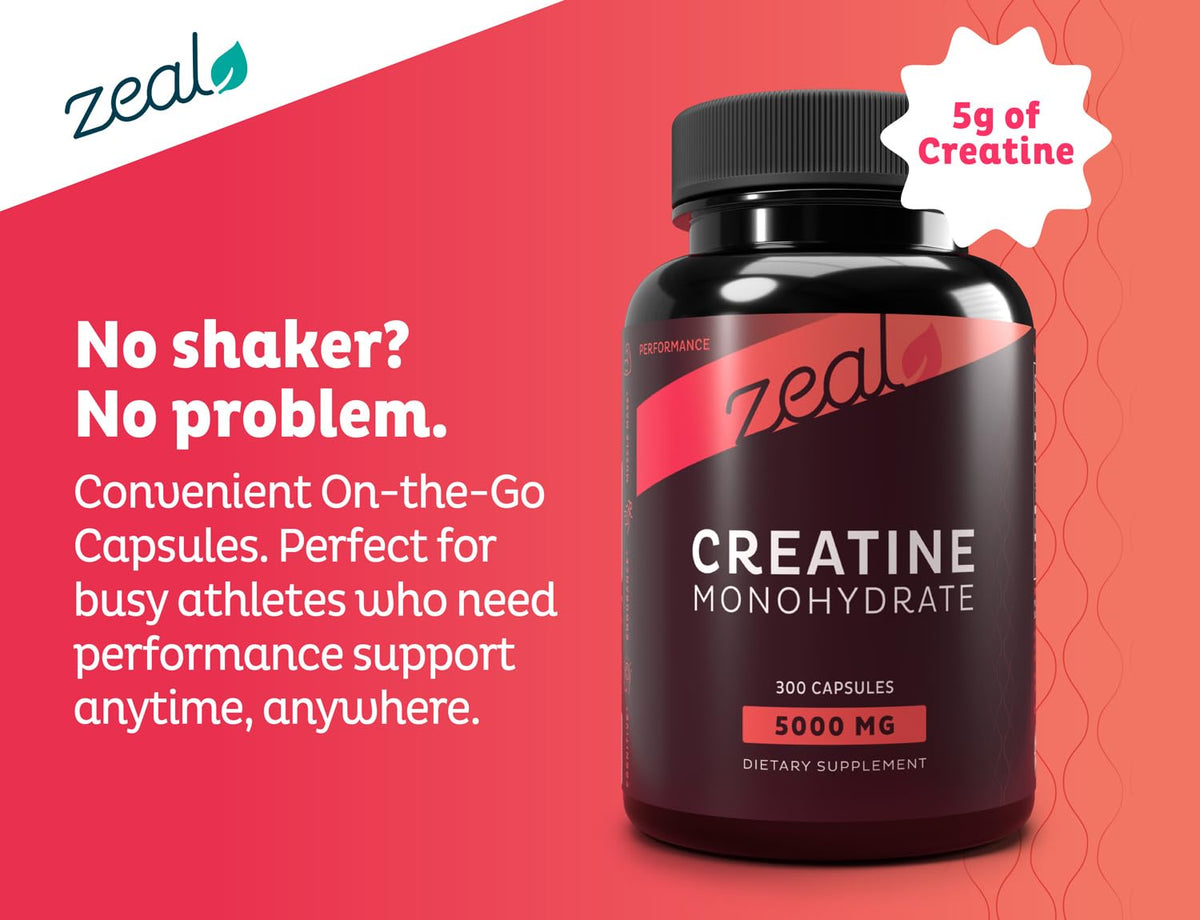Micronized Creatine Monohydrate 5000mg 300 Capsules W6181