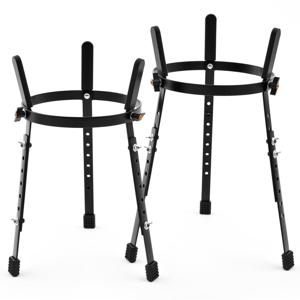 2 Pcs Black Adjustable Conga Drum Stand M361777