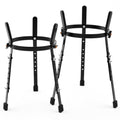 2 Pcs Black Adjustable Conga Drum Stand M361777