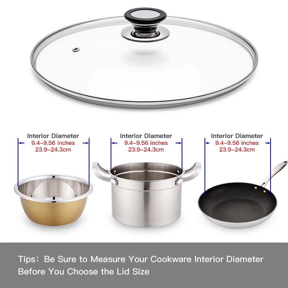 Glass Lid for Frying Pan 9.5"/24cm C72107