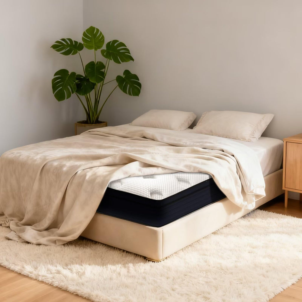 14 Inch Hybrid Green Tea Cooling Gel Memory Foam Mattress Y534