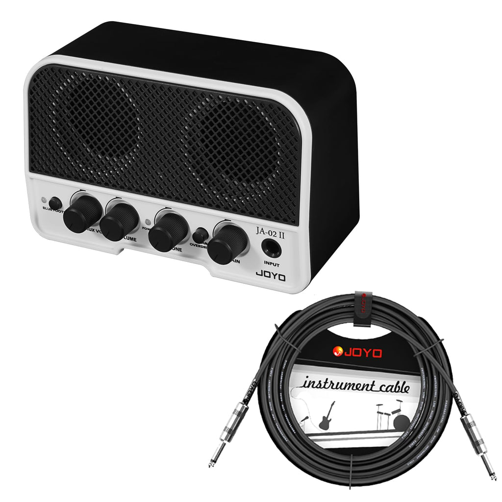Bluetooth Combo Guitar Amplifier and 15 feet 1/4 Inch Black Instrument Cable R239964