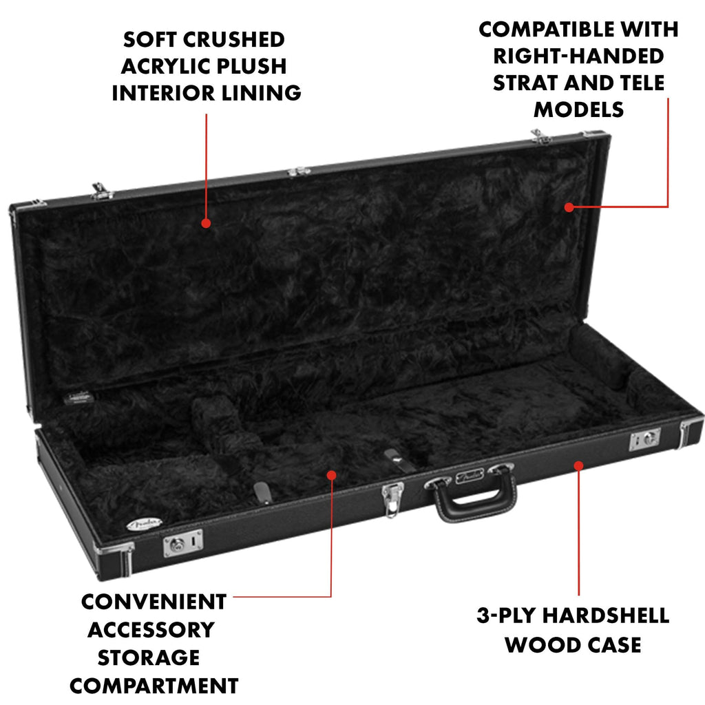 Black Wood Guitar Case K75287
