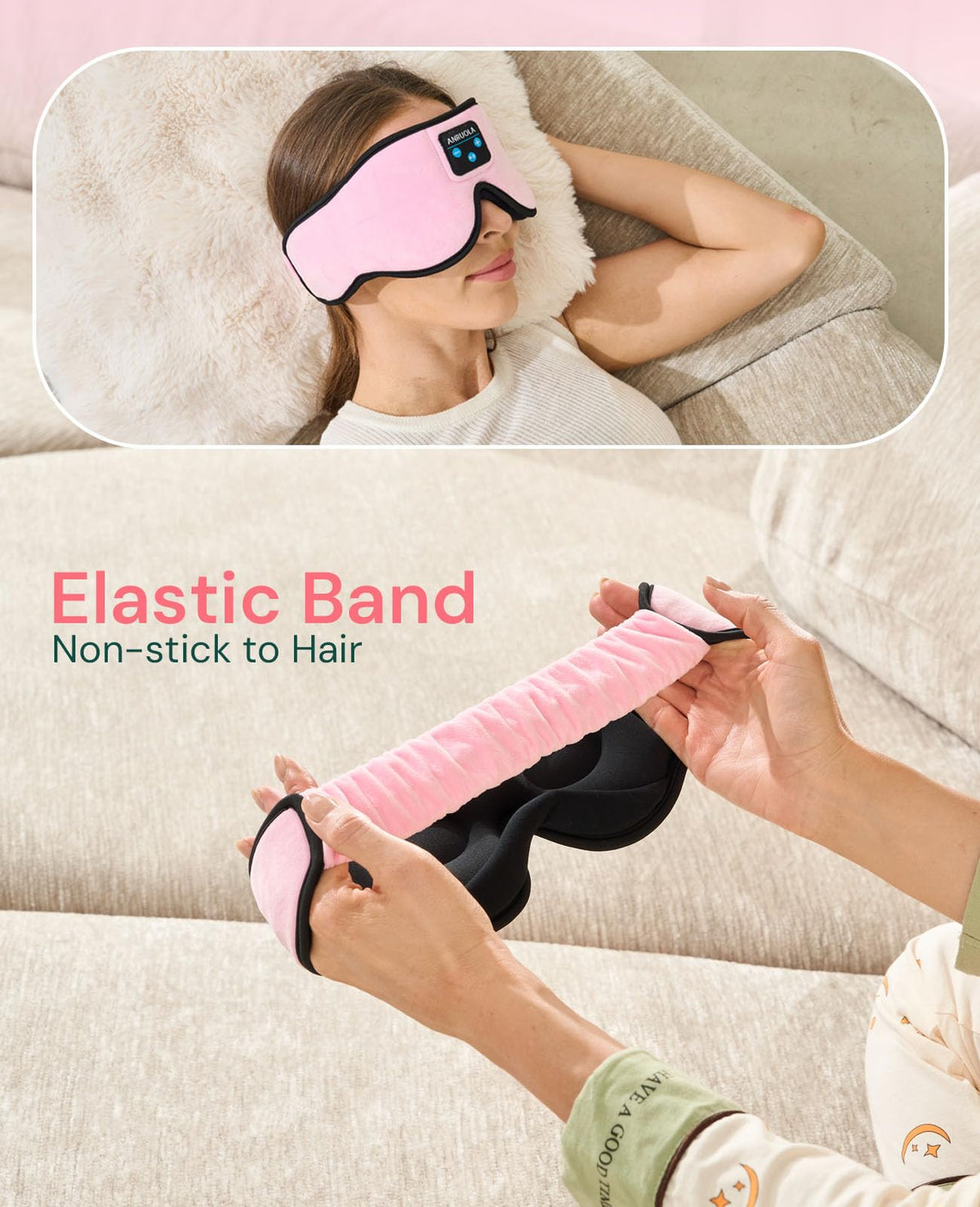 Bluetooth Sleep Mask with Wireless Headphones P30374